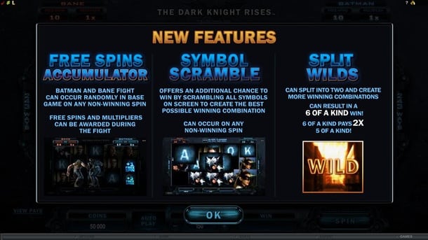 Аппарат The Dark Knight Rises - игровые функции Игровые функции в аппарате The Dark Knight Rises