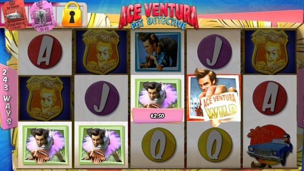 Выигрышная комбинация в автомате Ace Ventura