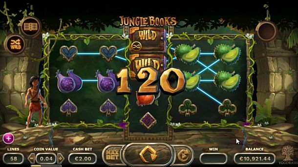 Автомат Jungle Book - выигрышная комбинация Выигрышная комбинация в автомате Jungle Book