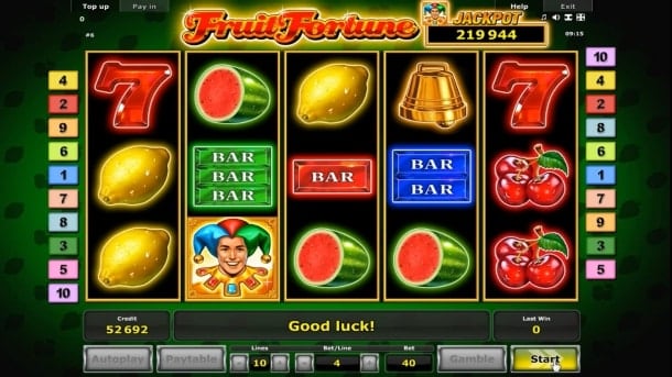 Игровые автоматы для Андроид на деньги - Fruit Fortune