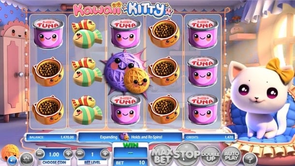 Игровые автоматы для Андроид на реальные деньги - Kawaii Kitty