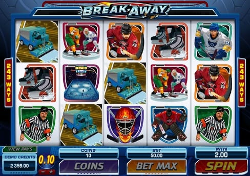 Игровой автомат Break Away - призовая комбинация Призовая комбинация в игровом автомате Break Away