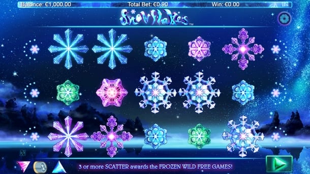 Игровые автоматы для Андроид на реальные деньги - Snowflakes Игровые автоматы для Андроид на реальные деньги - Snowflakes