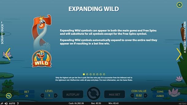 Онлайн игра Scruffy Duck - Wild Wild в онлайн игре Scruffy Duck