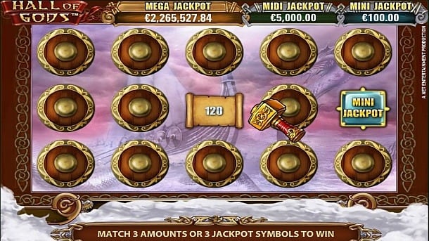 Онлайн слот - Hall of Gods бонусная игра Бонусная игра в онлайн слоте Hall of Gods