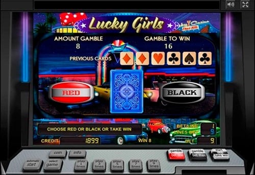 Риск-игра в онлайн слоте Lucky Girls