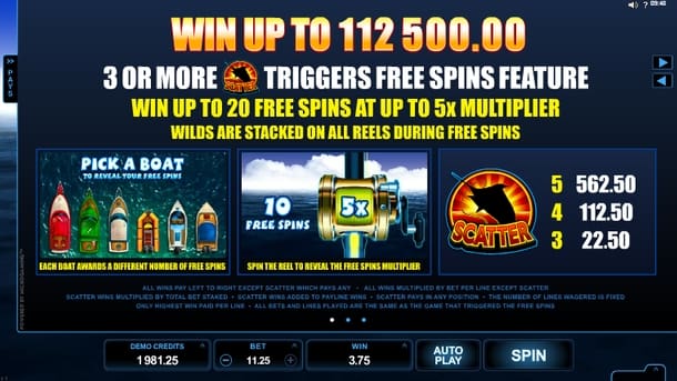 Онлайн слот Reel Spinner - правила фриспинов Правила фриспинов в онлайн слоте Reel Spinner