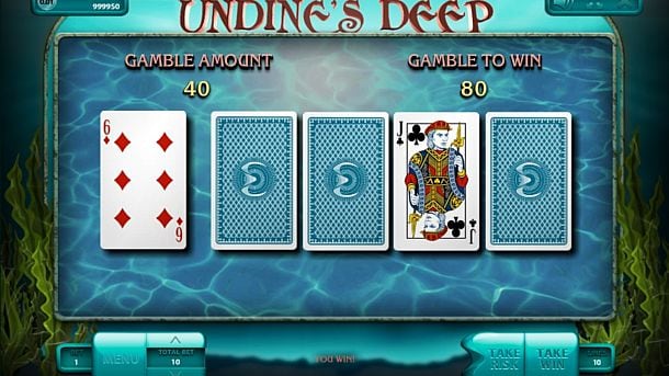 Онлайн слот Undine’s Deep - риск игра Риск игра в онлайн слоте Undine’s Deep